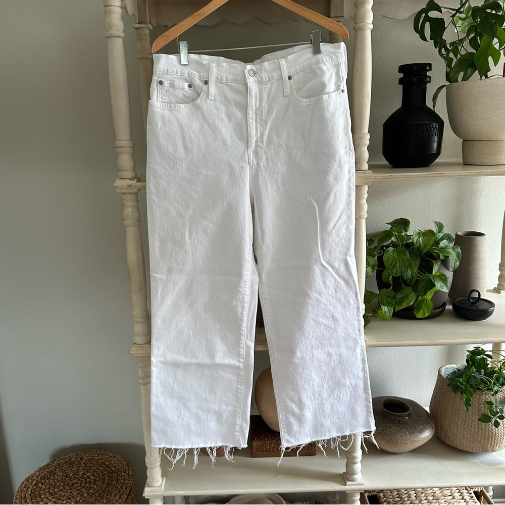 J.Crew Slim Wide Jean in White (32)